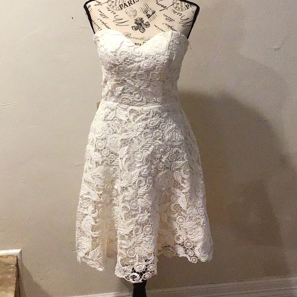 Grace Karen strapless Lace Dress